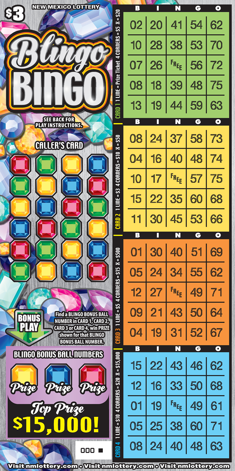 589 - Blingo Bingo - New Mexico Lottery