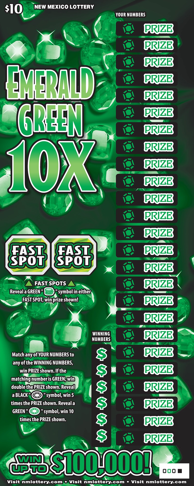 Emerald Green 10X Scratcher